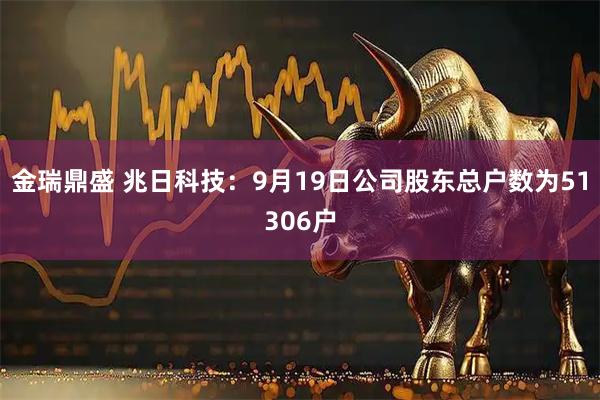 金瑞鼎盛 兆日科技：9月19日公司股东总户数为51306户